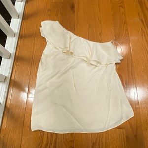 Silk one shoulder blouse